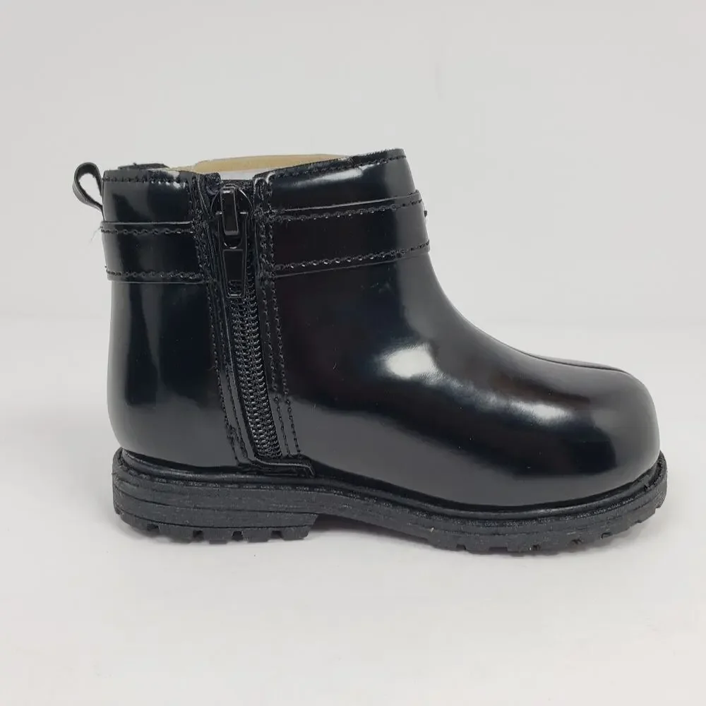 OshKosh B'gosh Momo Toddler Girls Size 9 Black Chelsea Ankle Bootie Boots